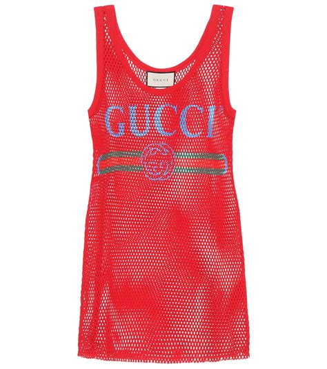 red gucci cami|net a porter Gucci tank.